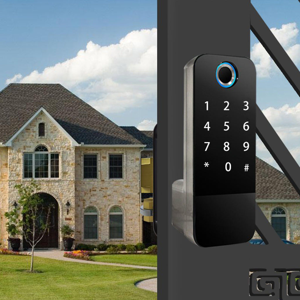 Cerradura inteligente IP65 para portón y exterior E-Shield | NX5-L