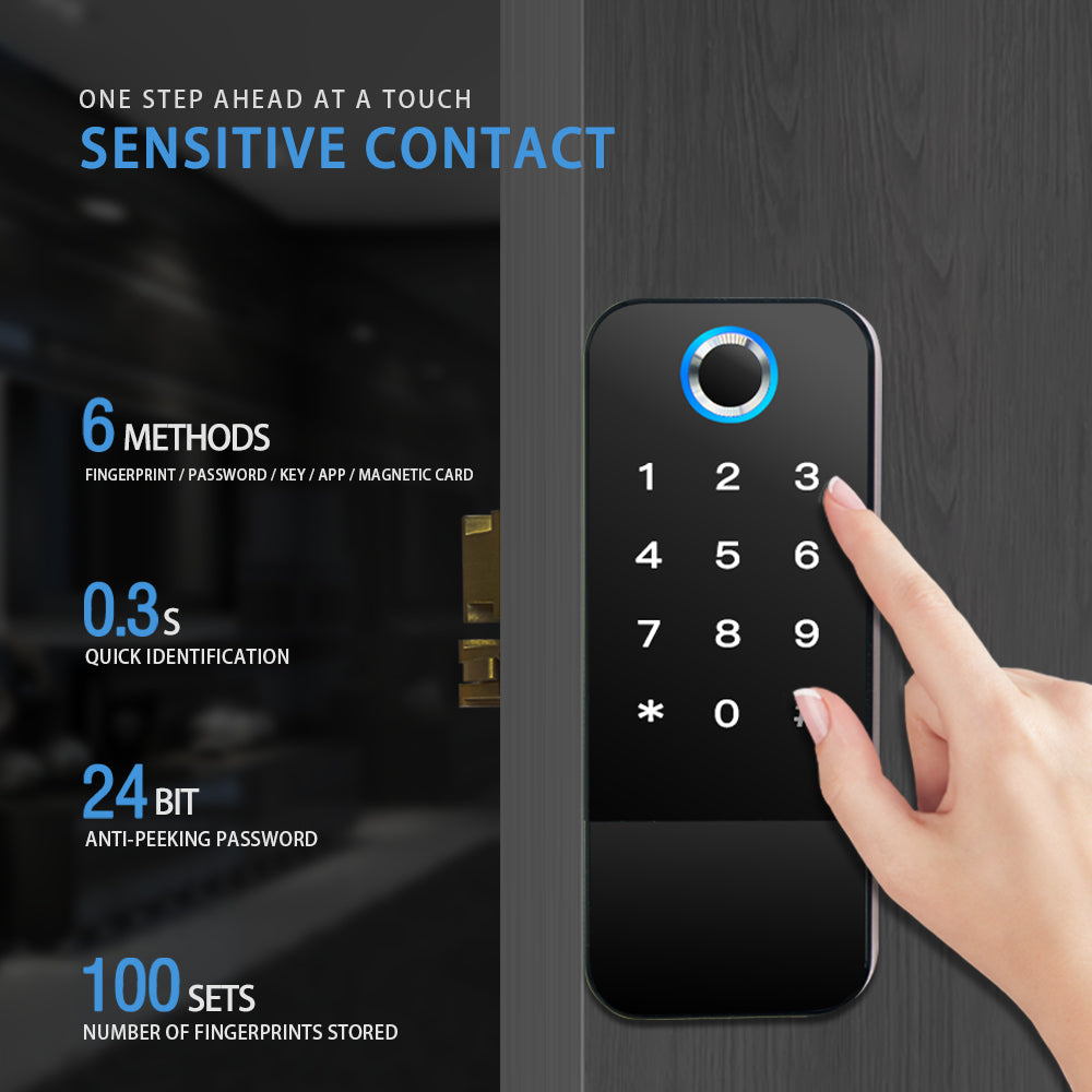 Cerradura inteligente IP65 para portón y exterior E-Shield | NX5-L