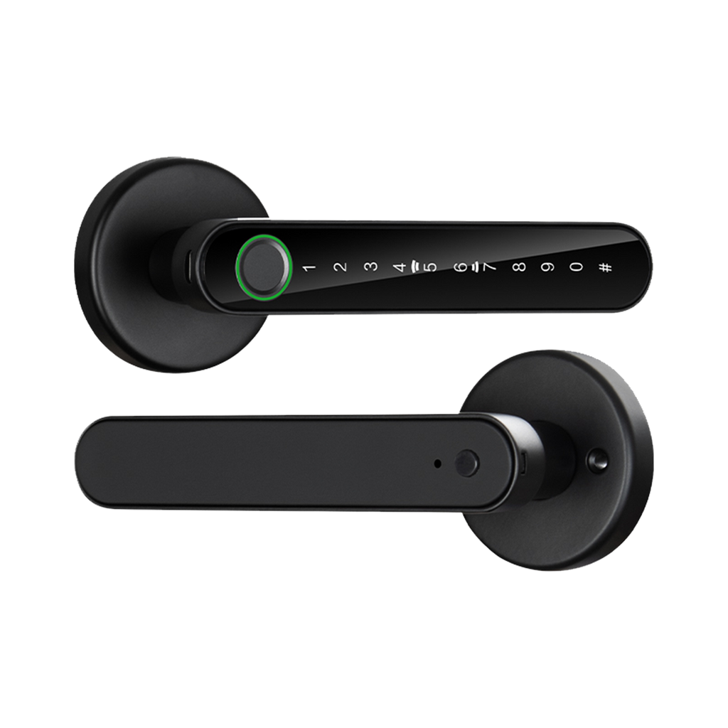 Cerradura inteligente de manija con rosette redonda E-Touch | N191A