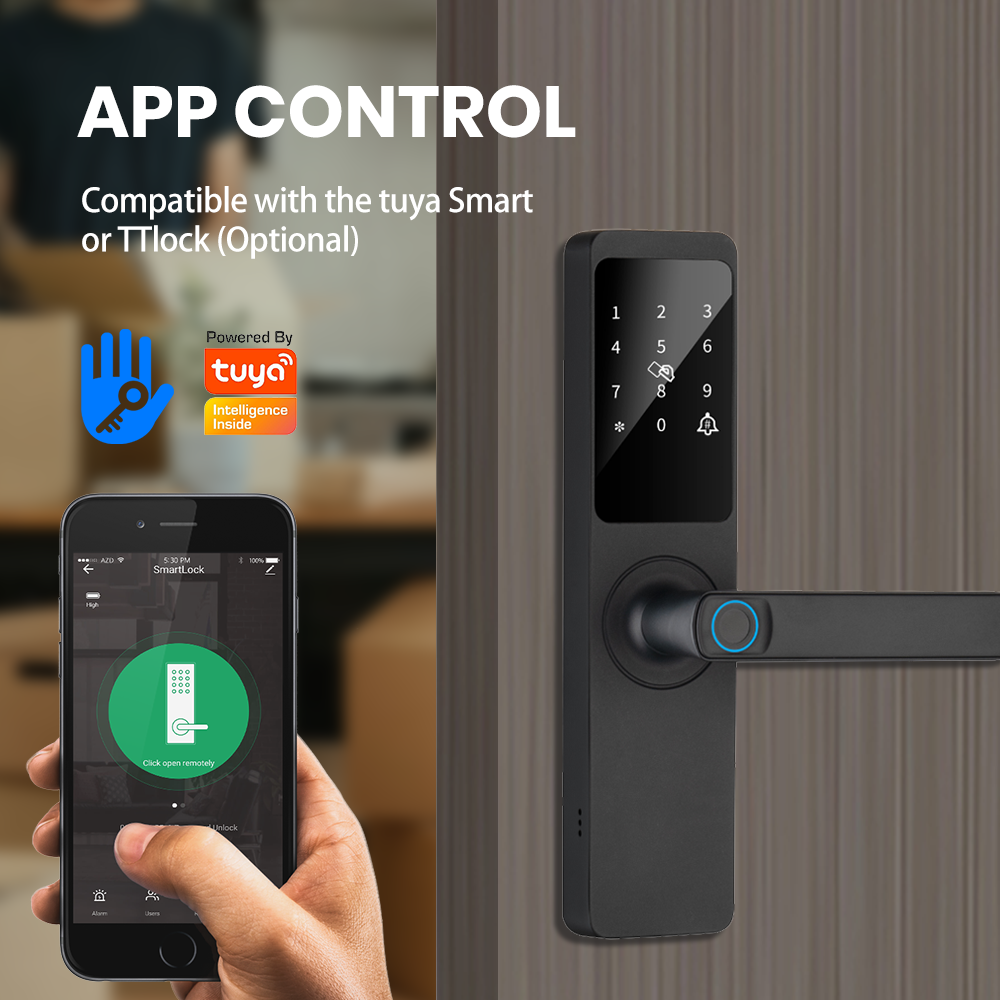Cerradura inteligente de panel touch con apertura remota E-Flex | LPL015